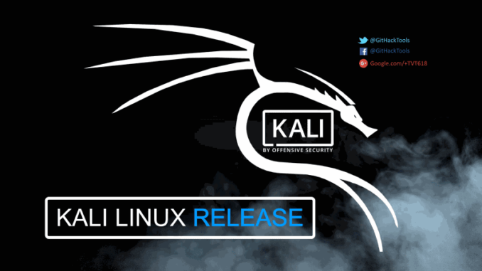 Kali Linux Release 1 min
